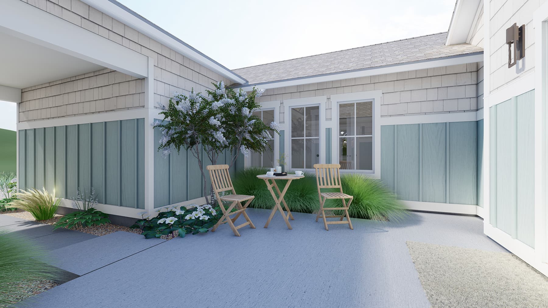 Heather Coastal Courtyard