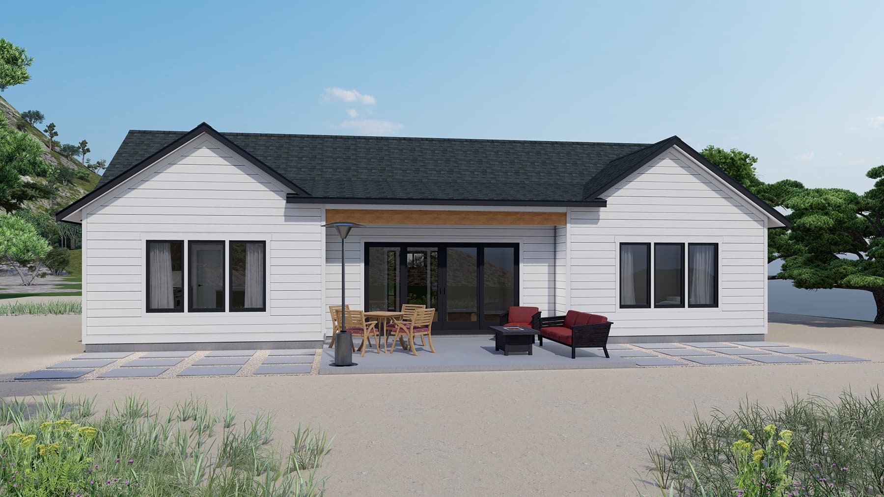 Heather Farmhouse Rear