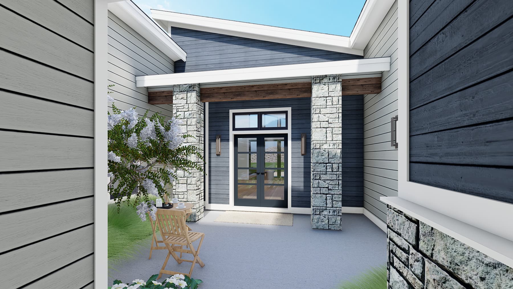 Heather Modern Courtyard