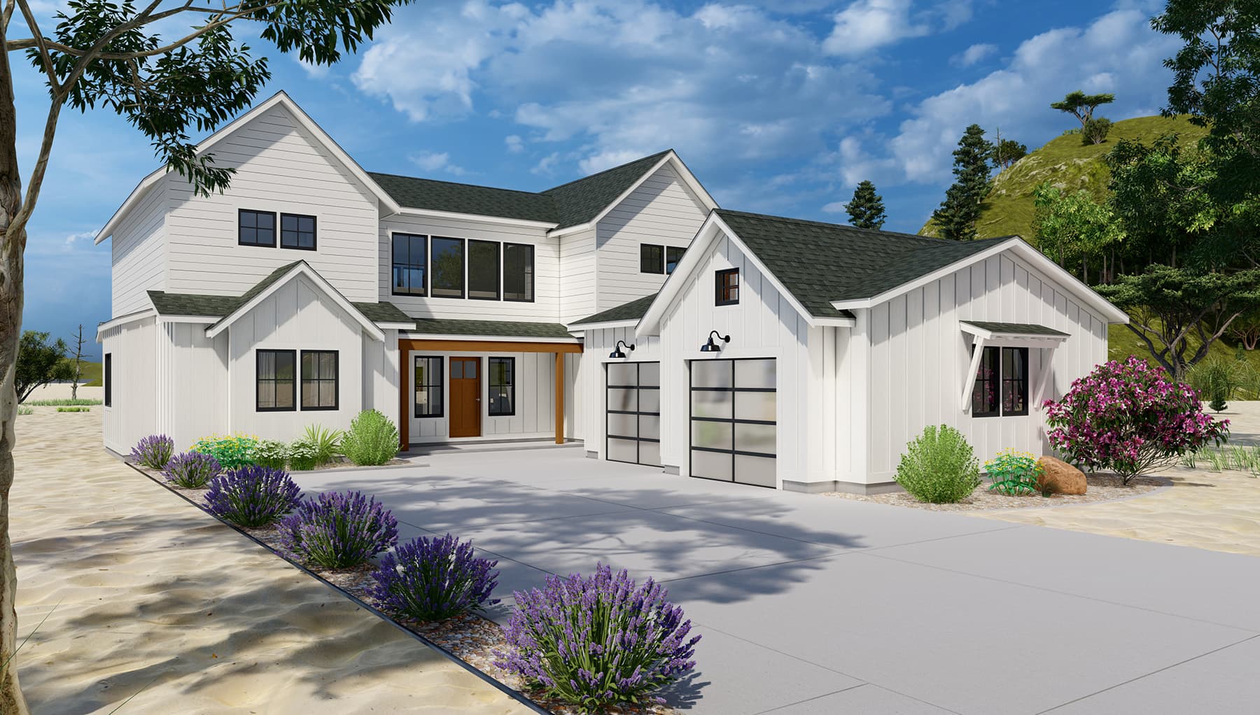 Lupine Farmhouse Front