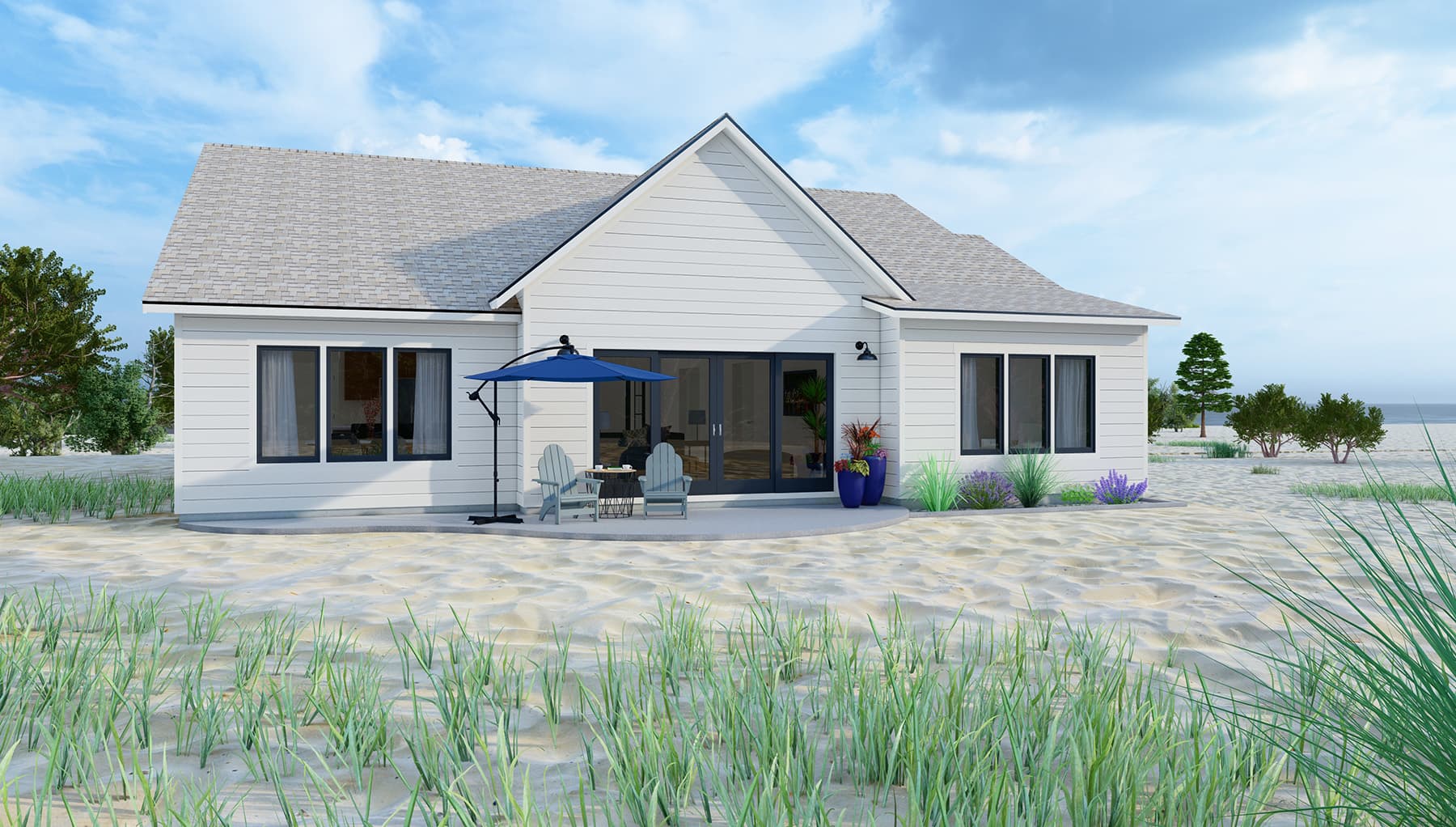 Verbena Farmhouse Rear